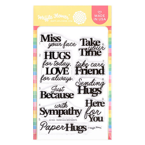 Waffle Flower - Paper Hug Sentiments Stamp Set