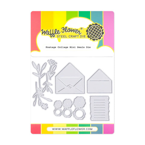 Waffle Flower - Postage Collage Mini Seals Die