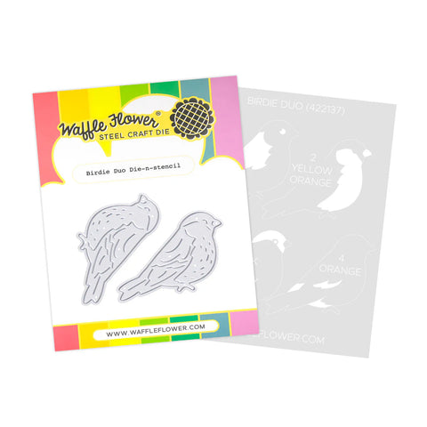 Waffle Flower - Birdie Duo Die & Stencil