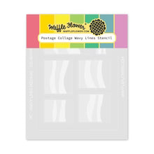 Waffle Flower - Wavy Lines Stencil
