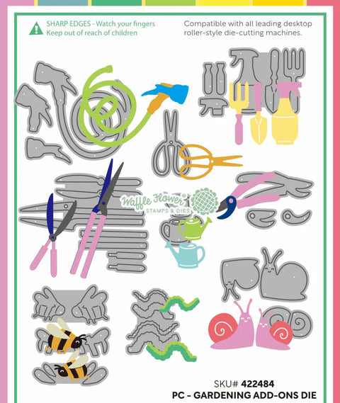 Waffle Flower - Postage Collage Gardening Add-ons Die