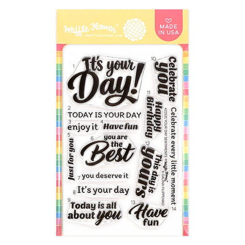 Waffle Flower - Your Day Sentiments Dies