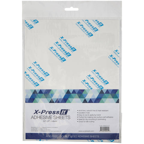 X-Press It Adhesive Sheets 8.5"x 11" (5/pkg)