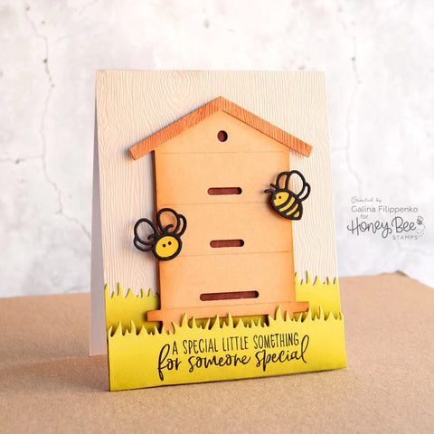 Honey Bee - Bee Hive Box Die - RETIRED