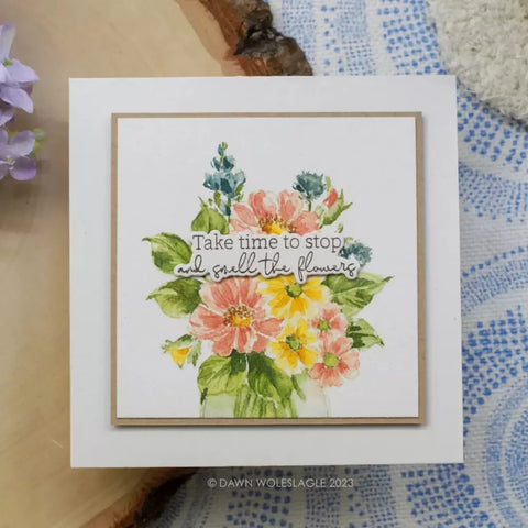 Honey Bee - My Favorite Flower Stamp Set