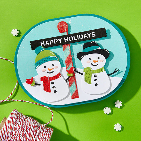 Spellbinders - North Pole Sentiments (North Pole Friends Collection) Dies
