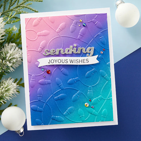 Spellbinders - Holiday Lights 3D Embossing Folder