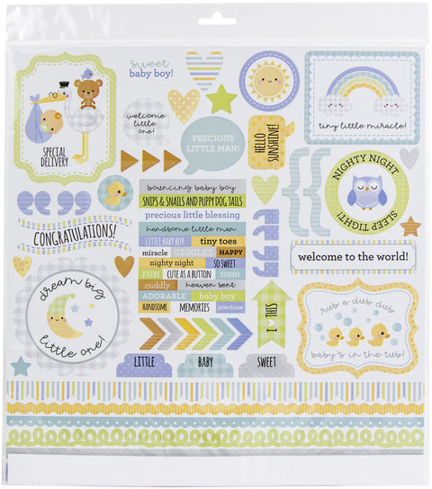 Doodlebug - 12"x 12" Special Delivery (Baby Boy) Paper Pack