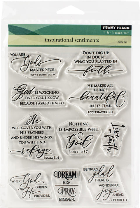 Penny Black - Inspirational Sentiments Stamp Set