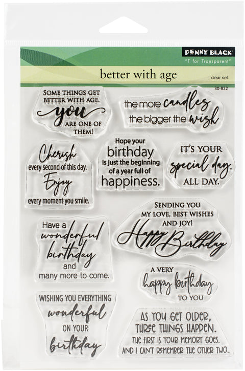 Penny Black - Better with Age Stamp Set