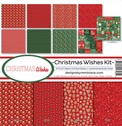 Reminisce 12"x 12" Christmas Wishes Paper Pack