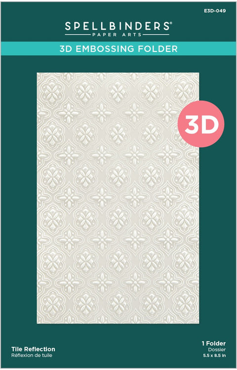 Spellbinders - Tile Reflections/Floral Reflections 3D Embossing Folder