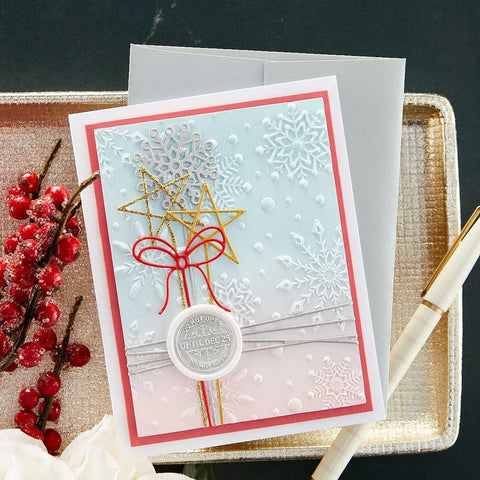 Spellbinders - Flurry of Snowflakes 3D Embossing Folder