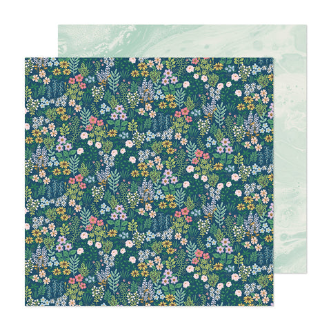 American Crafts - 12"x 12" Fragrant Fields (Maggie Holmes Woodland Grove Collection) Double-Sided Paper