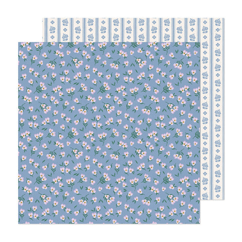 American Crafts - 12"x 12" Blooming (Maggie Holmes Woodland Grove Collection) Double-Sided Paper