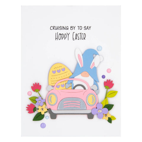 Spellbinders - Gnome Drive Sentiments Stamp Set