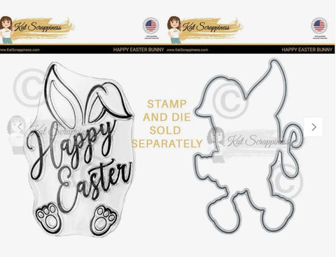 Kat Scrappiness - Happy Easter Bunny Die