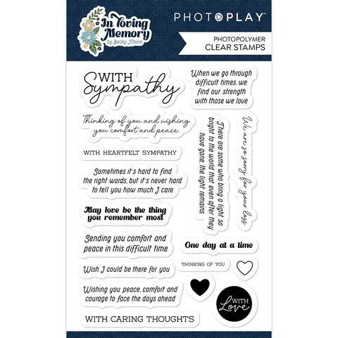 Photoplay - In Loving Memory Sentiment Stamp Set