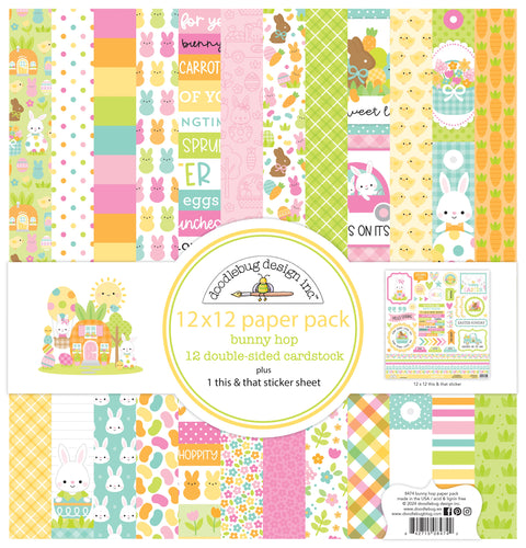 Doodlebug - 12"x 12" Bunny Hop Paper Pack