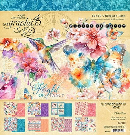 Graphic 45 - 12"x 12" Flight of Fancy Paper Pack