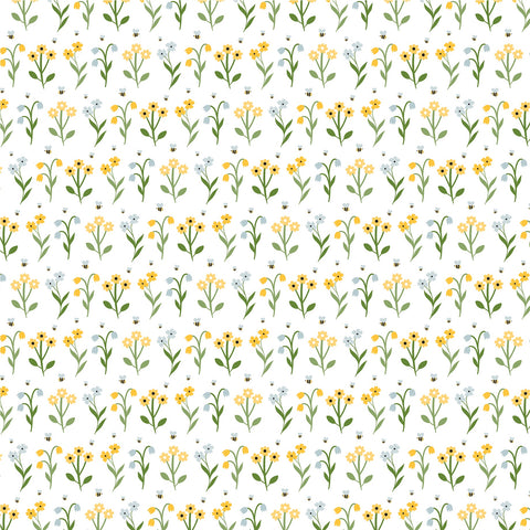 Echo Park 12"x 12" Sunny Day Stems (Happy As Can Bee Collection) Double-Sided Cardstock