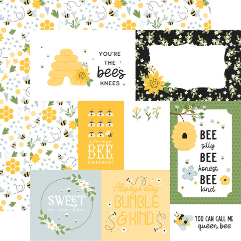 Echo Park 12"x 12" Multi Journaling Cards (Happy As Can Bee Collection) Double-Sided Cardstock