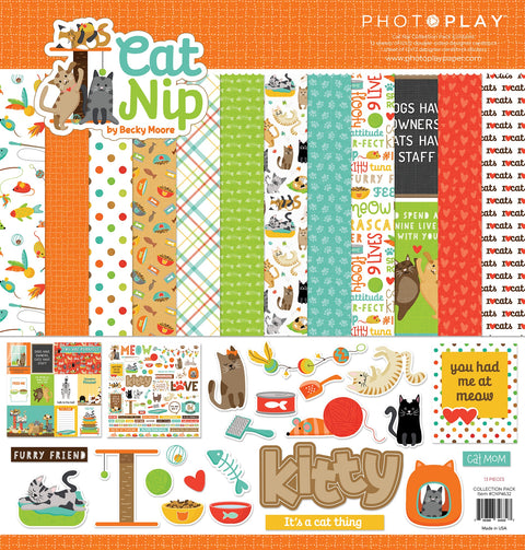 Photoplay 12"x 12" Cat Nip Paper Pack by Becky Moore