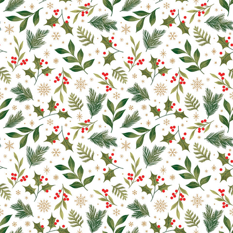 Echo Park - 12"x 12" Holiday Greenery (Christmas Joy) Double-Sided Paper