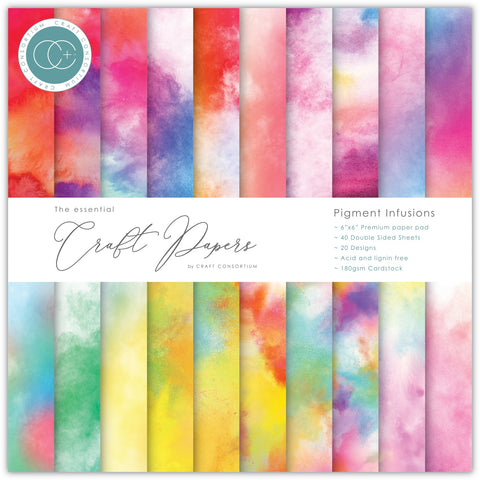 Craft Consortium Pigment Infusions Double-Sided 6"x 6" Paper Pad