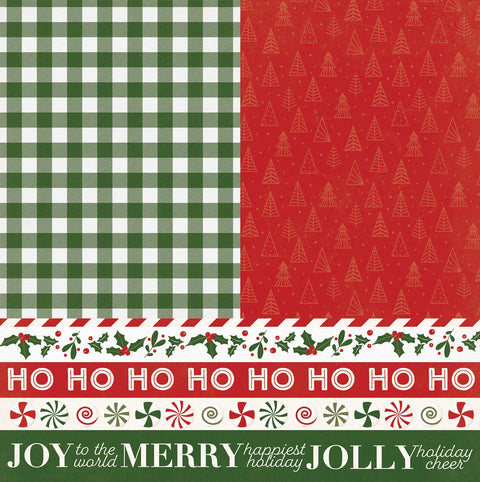 PhotoPlay - 12"x 12" HoHoHo (Holly & Ivy) Double-Sided Paper