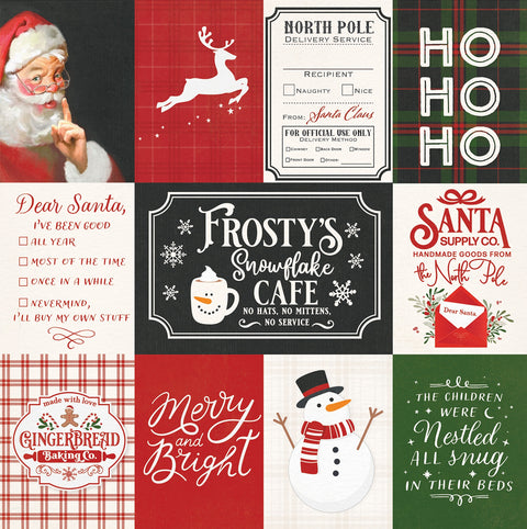 PhotoPlay - 12"x 12" Santa Supply Co. (Holly & Ivy) Double-Sided Paper