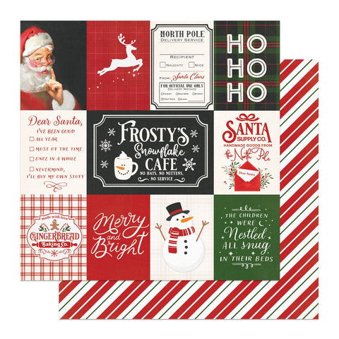 PhotoPlay - 12"x 12" Santa Supply Co. (Holly & Ivy) Double-Sided Paper