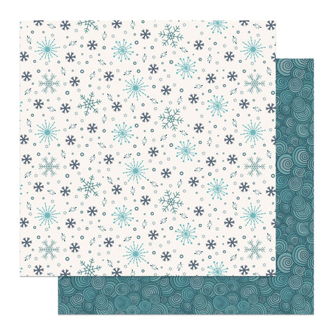 PhotoPlay - 12"x 12" Snowflake (Yeti for Winter) Double-Sided Paper