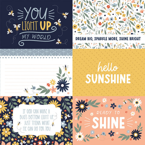 Echo Park - 12"x 12" 6x4 Journaling Cards (Firefly) Double-Sided Paper