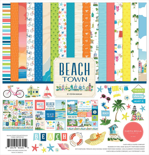 Carta Bella - 12"x 12" Beachtown Paper Pack