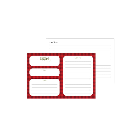 Echo Park - 4"x 6" Baking Spirits Bright Recipe Cards (12 Cards)