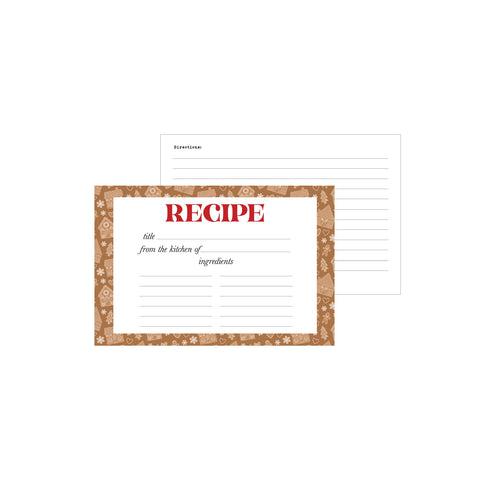 Echo Park - 4"x 6" Baking Spirits Bright Recipe Cards (12 Cards)