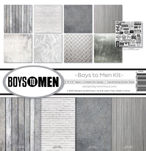 Reminisce - 12"x 12" Boys to Men Paper Pack