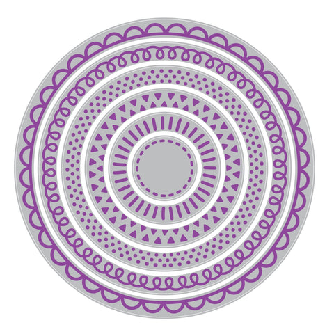 Sizzix/Catherine Pooler - Border Party Circle Framelit Dies (6pk)