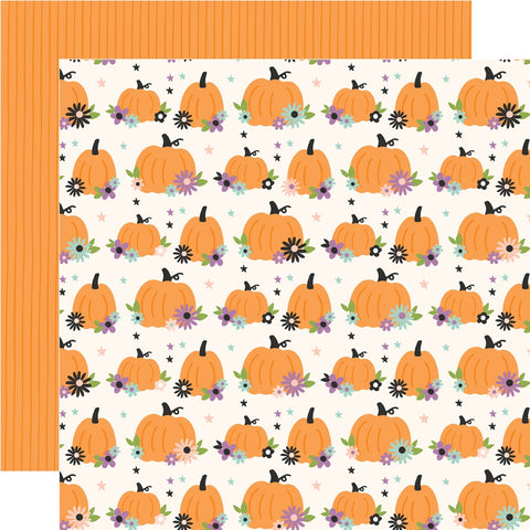 Simple Stories - 12"x 12" Hello Pumpkin (Spooky Things) Double-Sided Paper