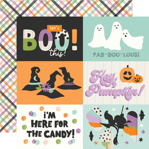 Simple Stories - 12"x 12" 4"x 6" Elements (Spooky Things) Double-Sided Paper