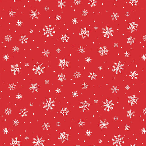 Echo Park 12"x 12" Red Snowflakes (Christmas Express) Double-Sided Paper