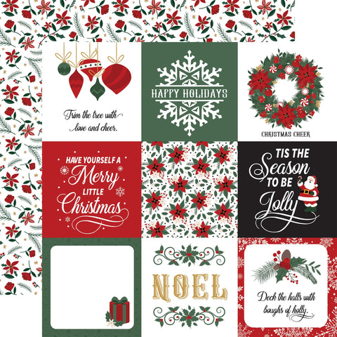 Echo Park 12"x 12" 4"x4" Journaling Cards (Santa Claus) Double-Sided Paper (Copy)