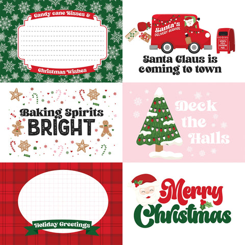 Echo Park - 12"x 12" Journaling Cards (Santa Delivery) Double-Sided Paper