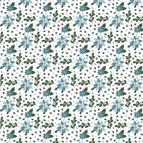 Echo Park 12'x 12" Stay Frosty Floral (Winter Fun) Double-Sided Paper