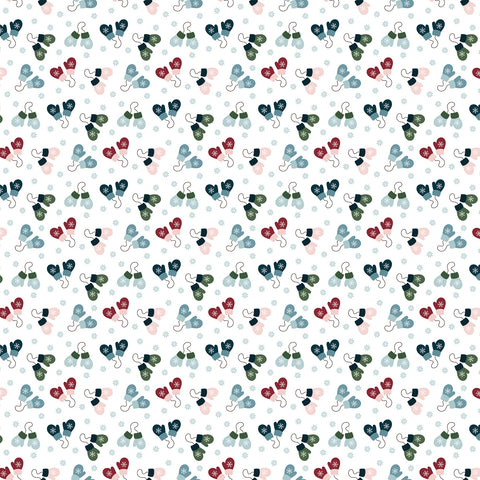 Echo Park 12'x 12" Snow Fun Mittens (Winter Fun) Double-Sided Paper
