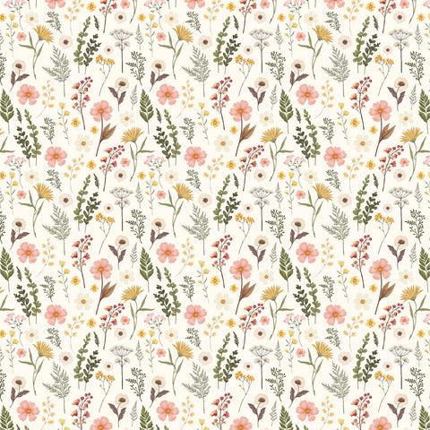 Carta Bella - 12'x 12" Be Bold Stems (Pressed Floral) Double-Sided Paper