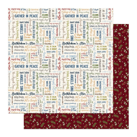 PhotoPlay - 12"x 12" Tidings of Joy (Silent Night) Double-Sided Paper