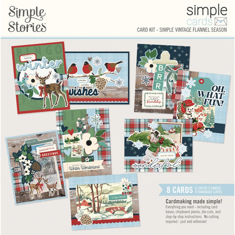 Simple Stories - Simply Vintage Flannel Season Card Kit