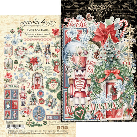 Graphic 45 - Deck the Halls Ephemera Assortment